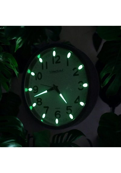 Time Gold Fosforlu Çocuk Odası Küçük Eskitme Duvar Saati Çap 22 Cm Sessiz Akar Saniye Eskitme
