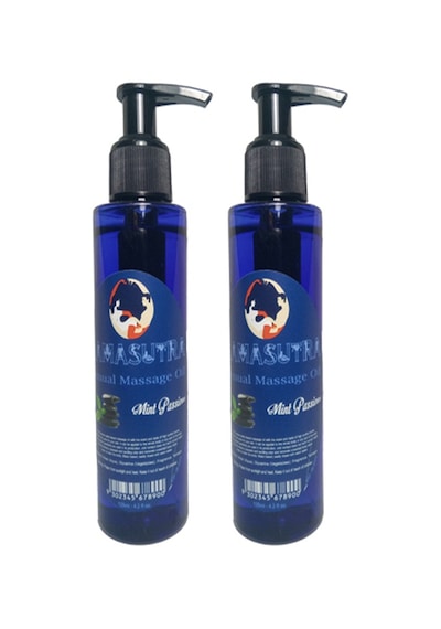 Kamasutra Erkeklere Kadınlara Özel Nane Aromalı Vücut Masaj Yağı Mint Flavored Massage Oil 2 X 125 Ml