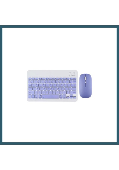 Bezos Kyb71 Kablosuz Türkçe Q Klavye Mouse Set - Lila Ob Diğer