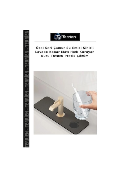 Özel Seri Çamur Su Emici Sihirli Lavabo Kenar Matı Hızlı Kuruyan Kuru Tutucu Pratik Çözüm Diğer