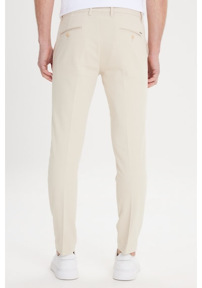 AC&Co / Altınyıldız Classics Erkek Ekru Slim Fit Dar Kesim Yan Cepli Pamuklu Esnek Armürlü Pantolon Ekru AC&Co / Altınyıldız Classics Erkek Ekru Slim Fit Dar Kesim Yan Cepli Pamuklu Esnek Armürlü Pantolon Ekru