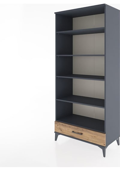 Hyperion Dolap 5 Raflı Tek Çekmeceli 88x44x195 Antrasit-çam Antrasit