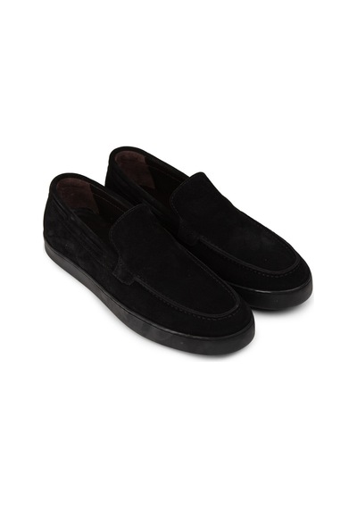 Deery Erkek Hakiki Süet Siyah Loafer Ayakkabı - 01993msyhc01 Siyah