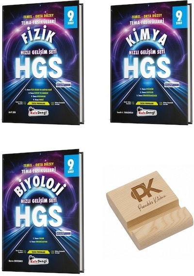 Kafa Dengi 9. Sınıf Hgs Fizik Kimya Ve Biyoloji Hızlı Gelişim Seti Tema Fasikülleri 3lü Set