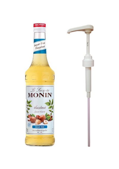Monin Şekersiz Fındık 700ml Şurup + Monin Şurup Pompası Monin Şekersiz Fındık 700ml Şurup + Monin Şurup Pompası
