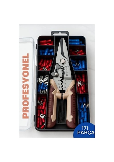 Zenvac Profesyonel Tel Soyma Ve Sıkma Pensesi Seti 8'' Otomatik, Kablo Konnektörlü 722483 Zenvac29