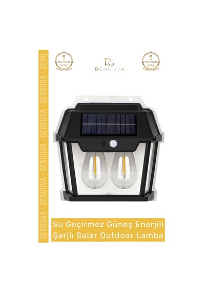 Özel Üretim Su Geçirmez Güneş Enerji Şarjlı Duvara Monte Dış Cephe Uygun Solar Outdoor Lamba
