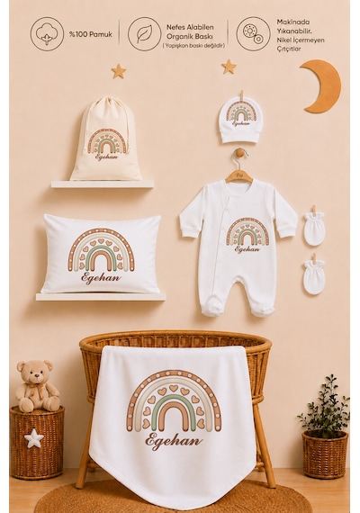 Pia Baby Kişiye Özel Erkek Bebek Hastane Çıkışı 12 Parça %100 Pamuk İsimli Organik Baskılı İsme Özel Keseli 104711kyx Ekru Pia Baby Kişiye Özel Erkek Bebek Hastane Çıkışı 12 Parça %100 Pamuk İsimli Organik Baskılı İsme Özel Keseli 104711kyx Ekru