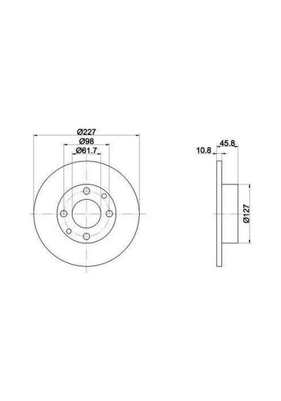 Fiat Doğan Ön Fren Disk 1993-2002 4385812 0986478063 1.6