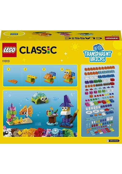 LEGO® Classic Yaratıcı Şeffaf Yapım Parçaları 11013 4+ Yaratıcı Oyuncak Yapım Seti - 500 Parça