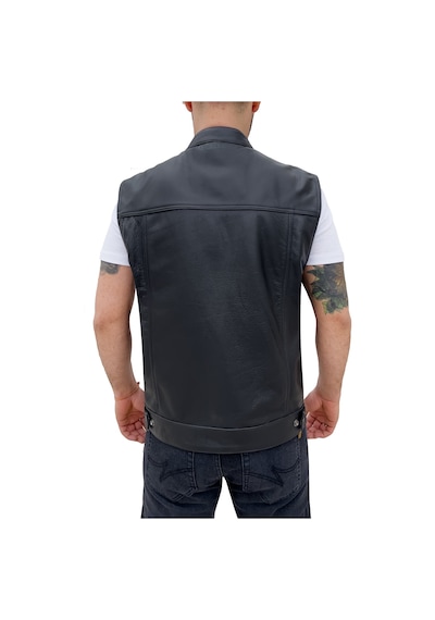 The Biker Jeans California Deri Motosiklet Yeleği