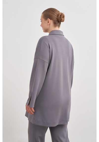 Aker 24aw15782112 Büyük Beden Sweatshırt 24aw15782112 012 Gri Gri