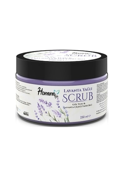 Homm Life Lavanta Yağlı Bitki Tanecikli Scrub Vücut Peelingi 250 ML