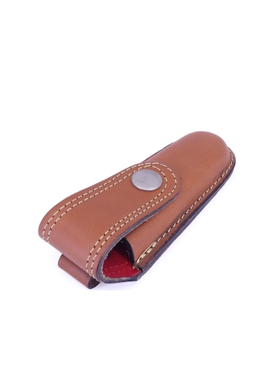 Deri Çakı Kılıfı - Taba 13 Cm