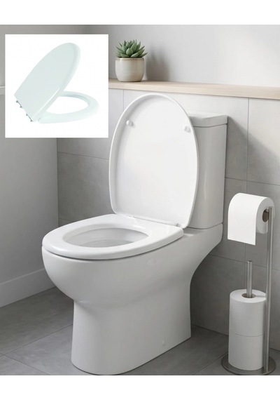 Standart Klozet Kapağı Kolay Montaj Dayanıklı Plastik Universal Uyumlu Tasarım Çok renkli