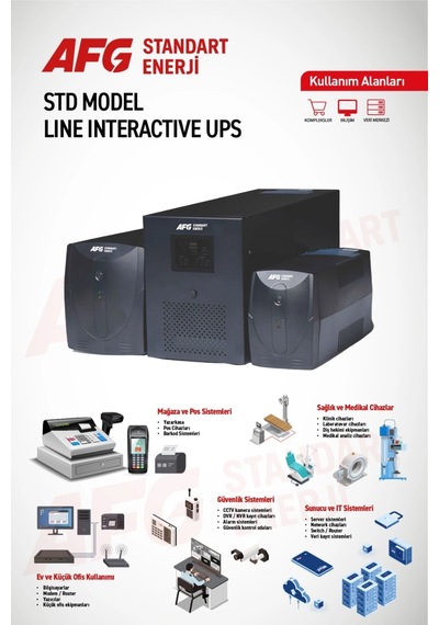 1500 Va Line Interactive Ups Std Model Kesintisiz Güç Kaynağı