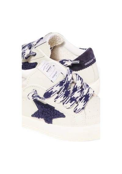 Bonpoint X Golden Goose Italyan Tasarımı Deri Çocuk Sneaker Beyaz