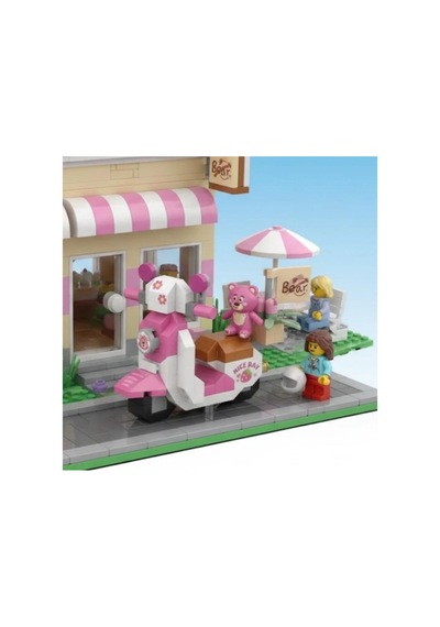 Pembe Ayıcıklı Motor 130 Parça Block Loz Oyuncak-mini Poşet 1 Adet