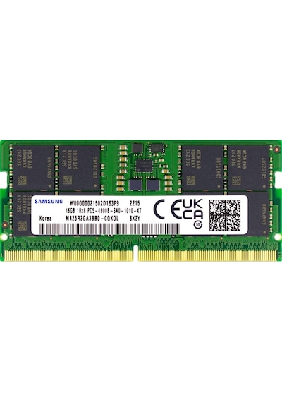 Samsung Samso4800/16, 16gb, Ddr5, 4800mhz, Cl46, 1.1v Notebook Ram M425r2ga3bb0--cqkol