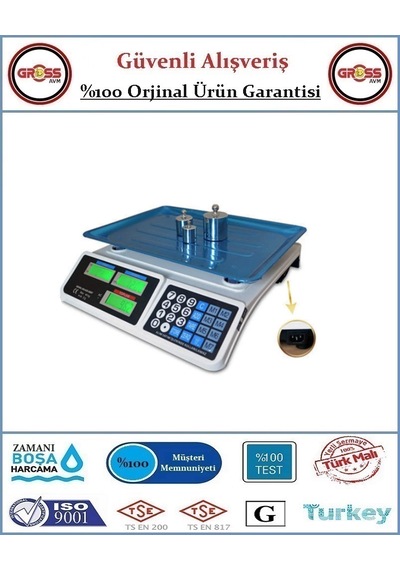 Bozyel Elektronik Şarjlı Terazi 40 Kg