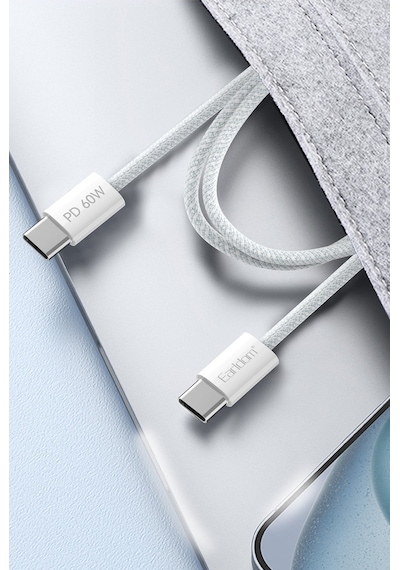 Earldom EC-190CC 2 M 60 W Apple iPhone 15 Serisi ile Uyumlu Type-C to Type-C PD Hızlı Şarj Kablosu