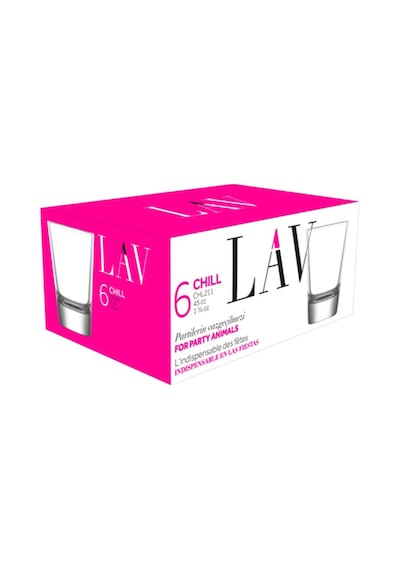 Lav Chill Cam Likör Bardağı 6 Kişilik 45 ml (Shot/Şerbet Bardağı )