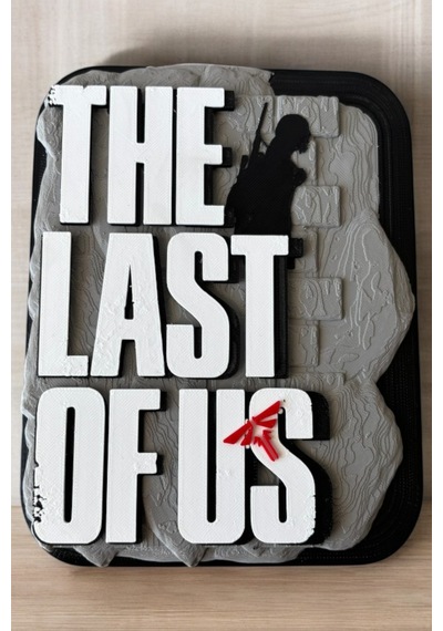 The Last Of Us 3d Duvar Dekoru 17.5 Cm Yüksekliginde Logo Figür Premium Koleksiyon Parça 17.5 Cm