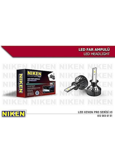 Nıken 12V H1 Csp Led Xenon Far Ampul Seti 6500K 8000 Lümen N11.1779
