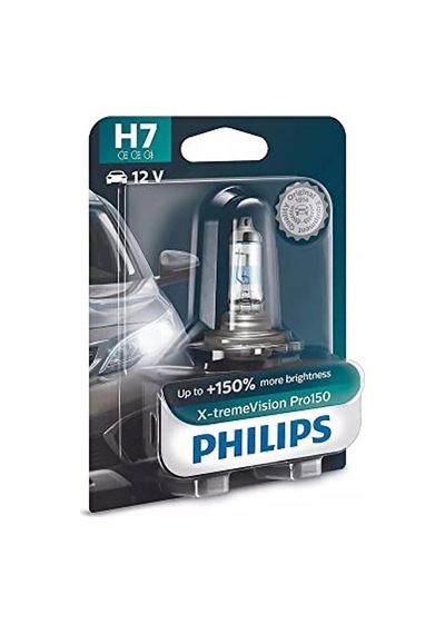 Philips H7 Pro150 X-tremevision Far Ampulü+150%, Tek Blister