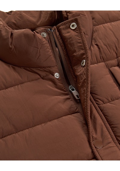 Skechers M Puffer Vest Erkek Kahverengi S2620193-2070