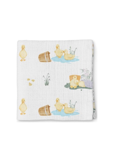 Müslin Bebek Örtüsü - Petits Caneton 120x120 Cm