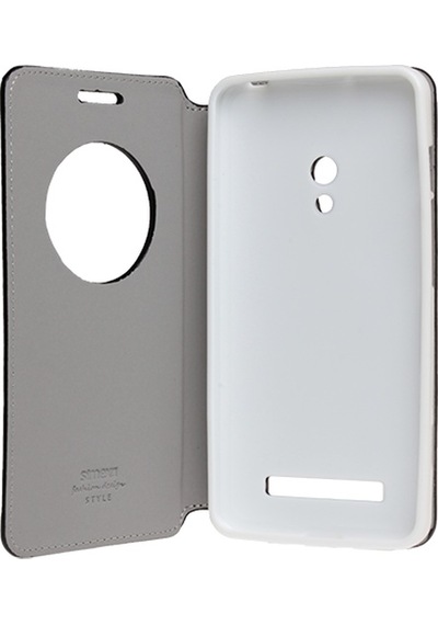 Simex Zenfone 5 İle Uyumlu Pencereli Standlı Kılıf Beyaz