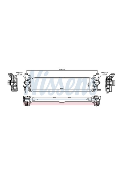 Intercooler Turbo Radyatörü Mercedes Vito W447 A4475010501 96016