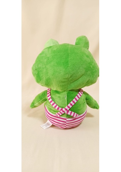 Peluş Uzun Bacaklı Kurbağa-60 Cm Pembe - Yeşil