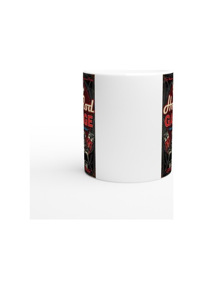 Hot-rod Mekanik Temalı Retro Kupa Bardak Renkli