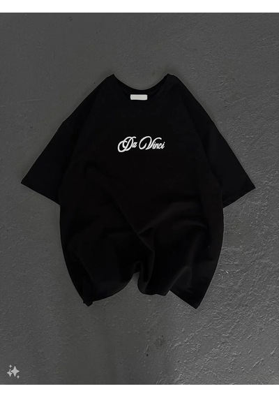 Assema Erkek Baskılı T-shirt Kısa Kol Bisiklet Yaka Regular Fit Rahat Kalıp Günlük Tişört - Siyah Çok Renkli