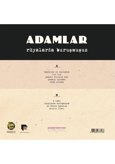 Adamlar Rüyalarda Buruşmuşuz - Plak