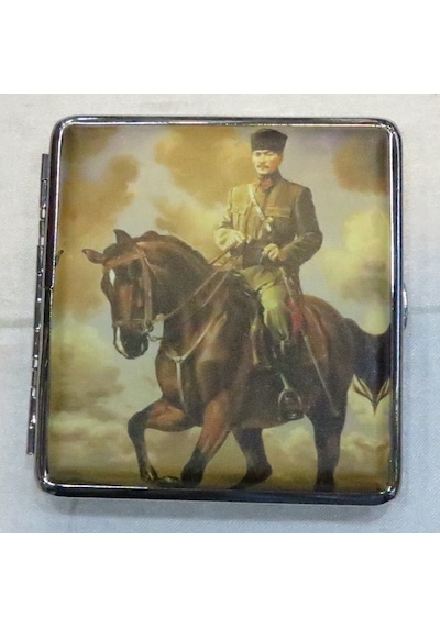 Sigara Tabakası(Kısa Sigara)9.50cm/9.50cm boyutlarında-ATATÜRK