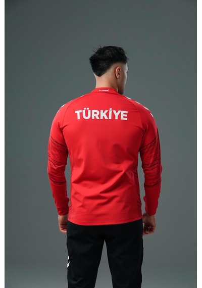 Hummel Milli Takım Line Kamp Eşofman Üstü Kırmızı