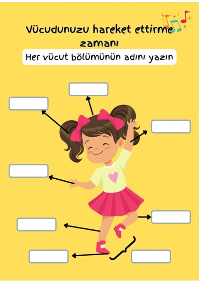 Çocuklar İçin Anatomi Öğreten Yaz-sil Kitabı