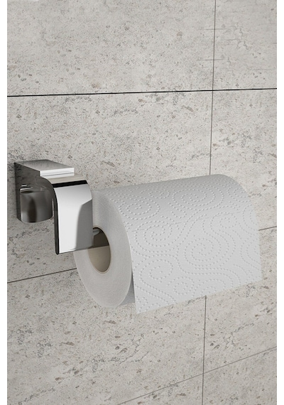 Krom Lux 4 Lü Banyo Seti Wc Kağıtlık,diş Fırçalık,sabunluk Gümüş
