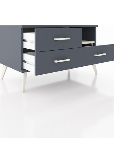 Hyperion Şifonyer Tek Raflı 3 Çekmeceli 88x44x48 Antrasit-aytaşı/antrasit Aytaşı/antrasit Hyperion Şifonyer Tek Raflı 3 Çekmeceli 88x44x48 Antrasit-aytaşı/antrasit Aytaşı/antrasit