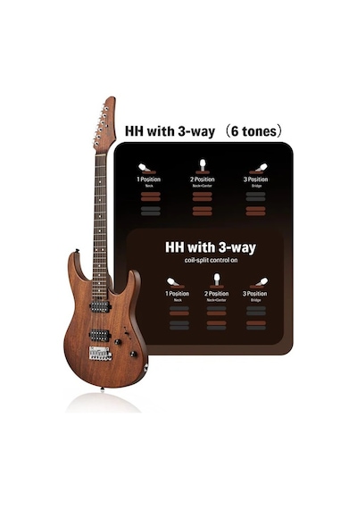 Donner Dst-700 Elektro Gitar Natural