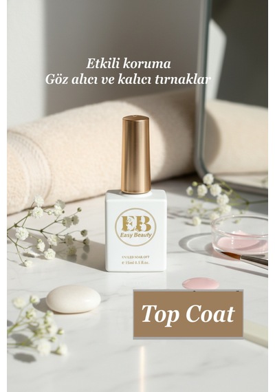 Base Coat Top Coat Seti 15ml Kalıcı Oje Ve Protez Tırnak Şeffaf