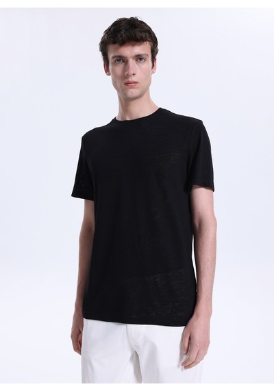 Fabrika Siyah Erkek Pamuklu T-shirt F6sm-tst 2900