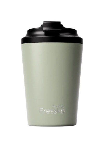 Made By Fressko Camino Yeniden Kullanılabilir Kahve Bardağı, Yalıtımlı Termal Kupa, 340 Ml, Adaçayı Yeşili Açık Yeşil