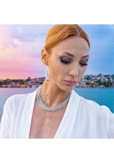 Flamenko Modeli Gümüş Set Gümüş