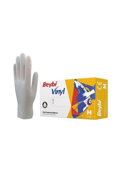 Vınyl Vinil Eldiven Temizlik, Gıda, Kuaför, Bahçe, İş Eldiveni Medium Orta