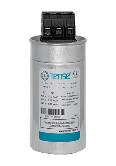 2.5 KVAR/400V Trifaze Kondansatör