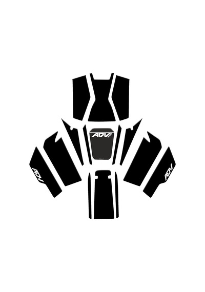 Honda Adv 350 Uyumlu Tank Pad Full Set 03 Diğer
